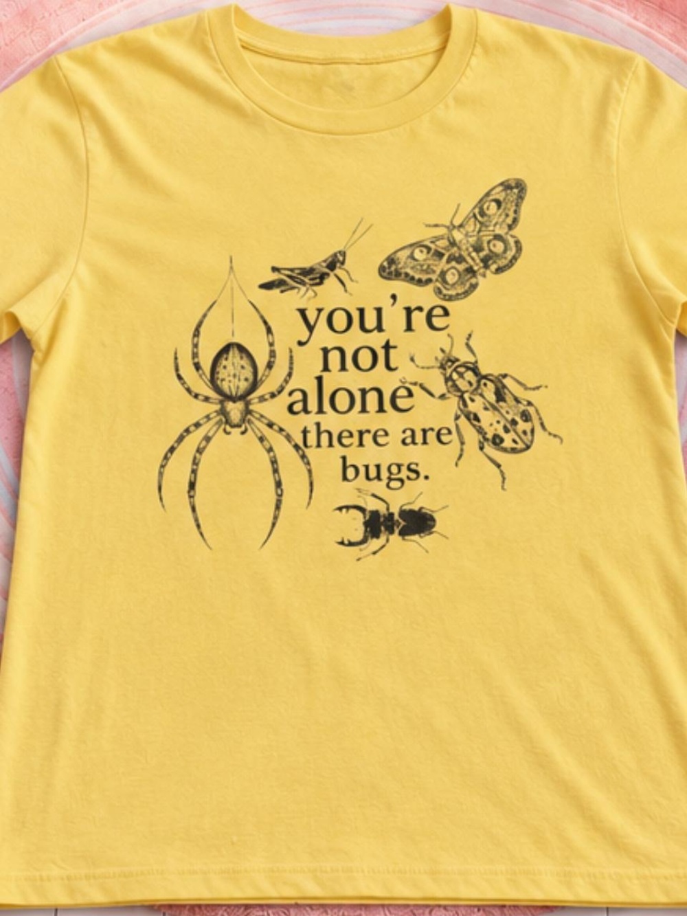 You’re Not Alone Yellow Kids Graphic Tee